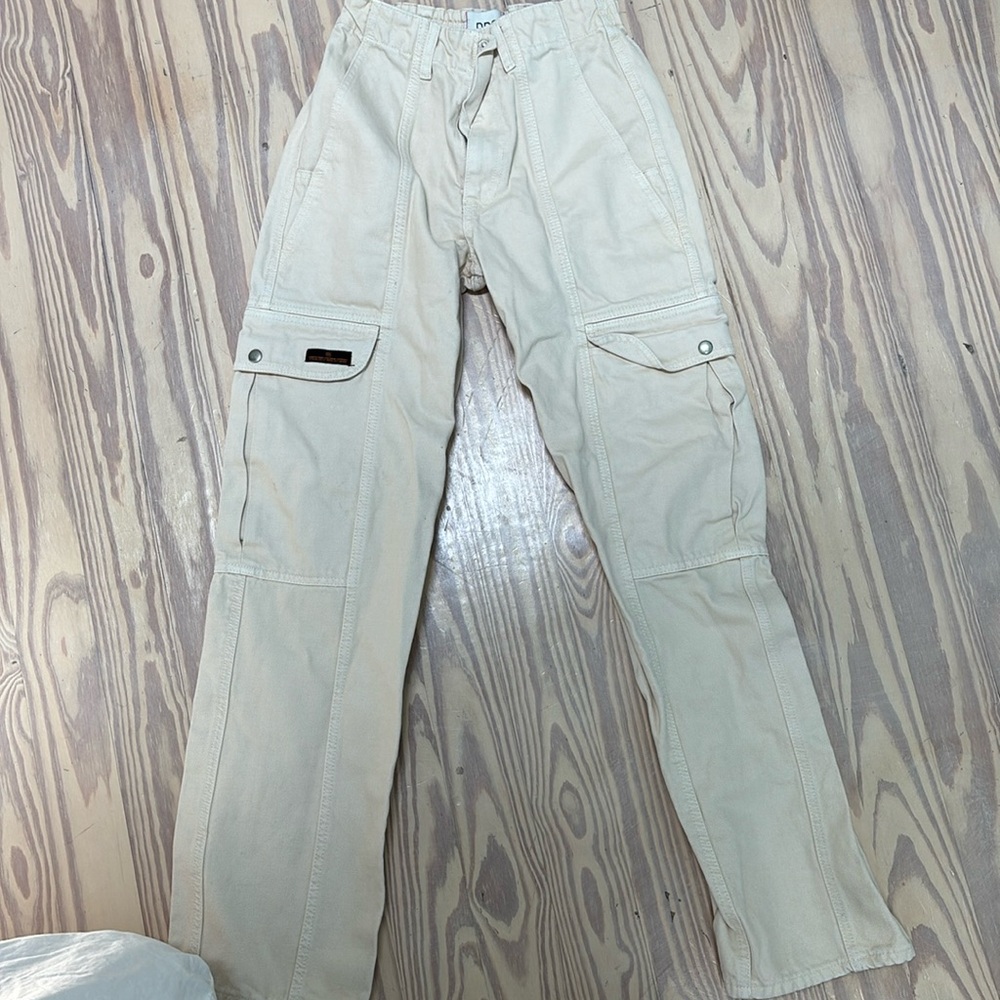 BDG urban outfitters cream cargo pants